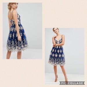 NWT! ASOS Chi Chi London Scalloped Lace Dress!